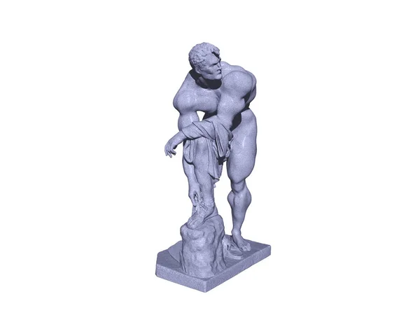 Figura Piedra Hombre Muscular — Foto de Stock