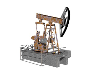 Petrol sahasında çelik pompa sistemi