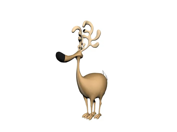 Funny Cartoon Reindeer Antlers — Stock Photo, Image