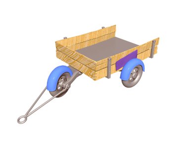 Mal taşımak için küçük bir römork