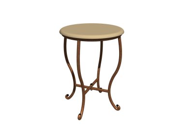 Koltuklu zarif tabure.