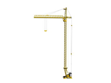 Çelik destekli sarı vinç