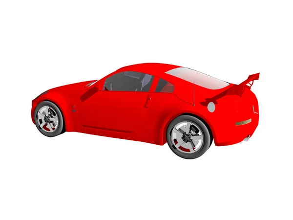 Red Sports Car Street — Stock Photo, Image