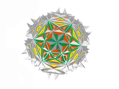 Yıldız şeklinde filigran pusula rengi gül