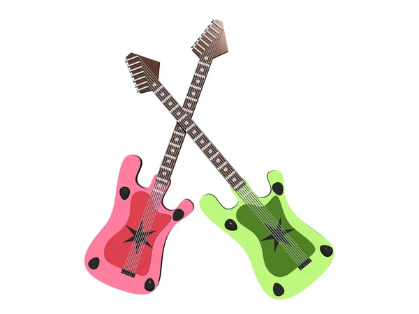 Guitare Électronique Bois Pour Concert — Photo