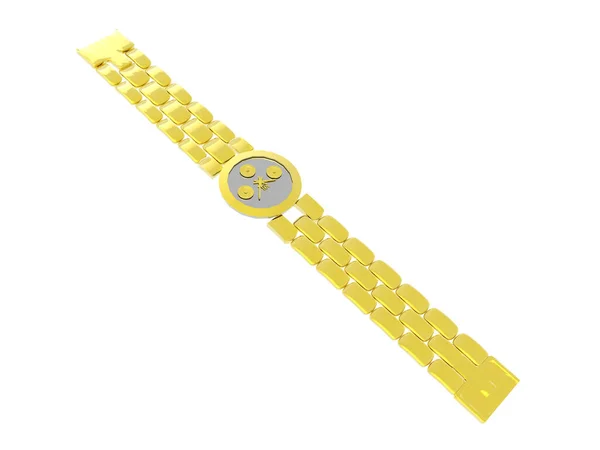 Złoty Zegarek Damski Tarczą — Zdjęcie stockowe