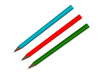 Çizim için renkli kalemler