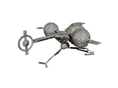 Gökyüzündeki fütürist helikopter