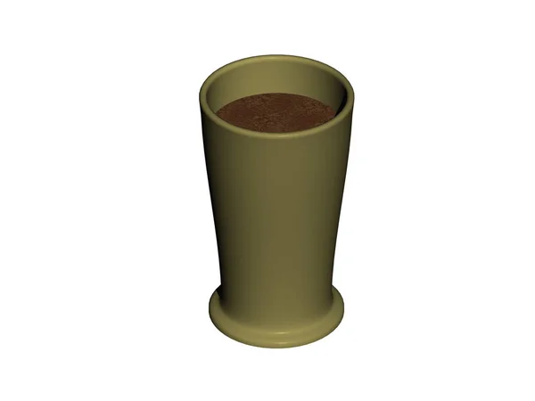Kubek Cylindryczny Bez Uchwytu Kawy — Zdjęcie stockowe