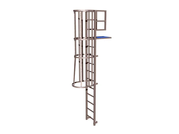 Steel Ladder Industrial Area — Stock Photo, Image