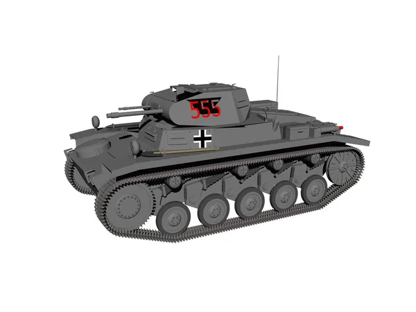 Schwerer Panzer Mit Revolver — Stockfoto