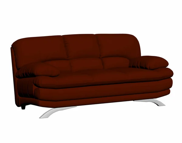 Upholstered Couch Living Room — Stock Photo, Image