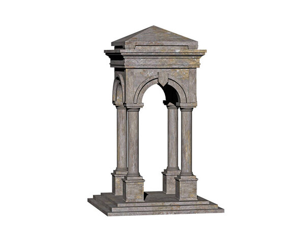 ancient buildings with archways