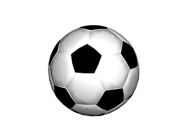 Siyah ve beyaz alanlı klasik futbol
