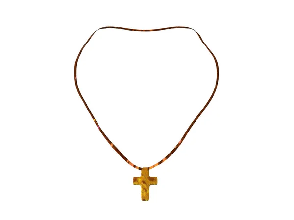 Gold Chain Cross Pendant — Stock Photo, Image