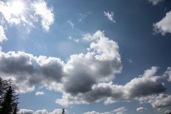 Cloud Formations Blue Summer Sky — Stock Photo, Image