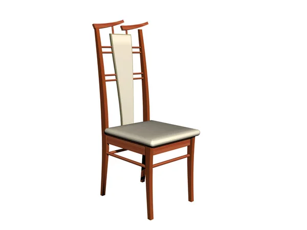 Döşemeli Eski Moda Ahşap Masa Sandalyesi — Stok fotoğraf