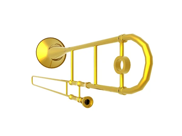 Kapakçıklı Altın Trombon — Stok fotoğraf