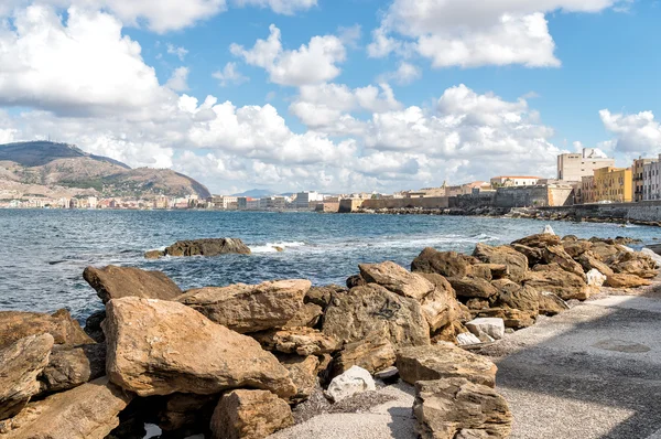Panoramisch uitzicht van Trapani op de west kust van Sicilië. — Stockfoto