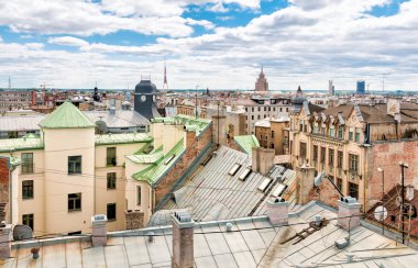 Riga, Letonya Üstten Görünüm