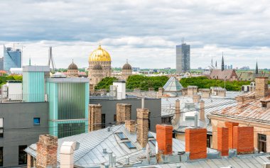 Riga, Letonya Üstten Görünüm