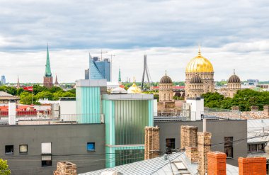 Riga, Letonya Üstten Görünüm