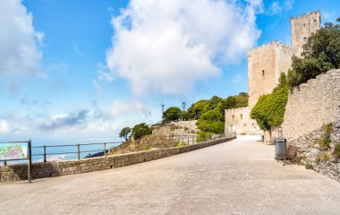 Venüs'ün Kalesi mesire Erice, İtalya.