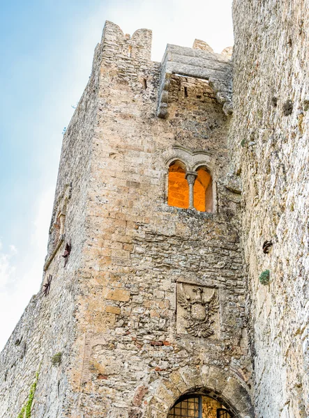 Erice, Trapani eyaletinde Ortaçağ Kalesi Venüs cephe