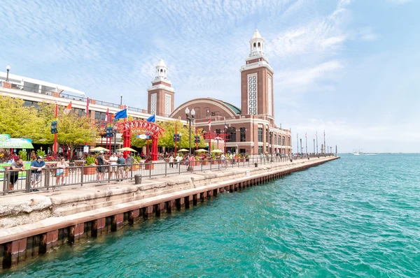 Famous Navy Pier, Chicago, EUA — Fotografia de Stock
