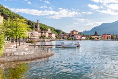 Porto Ceresio, Lake Lugano için lezzetli İtalyan şehir olduğunu.