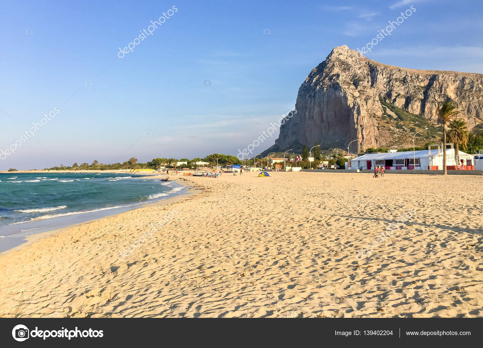 Famosa Spiaggia Di San Vito Lo Capo Italia Foto Stock