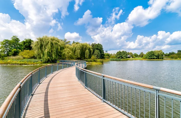 Chicago Botanic Garden Bridge, EUA — Fotografia de Stock