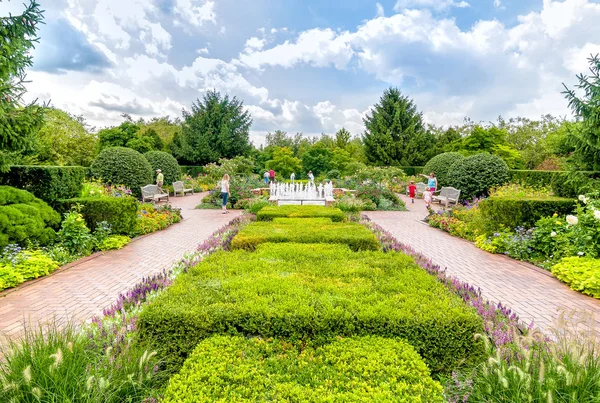 Koło ogród w Chicago Botanic Garden. — Zdjęcie stockowe
