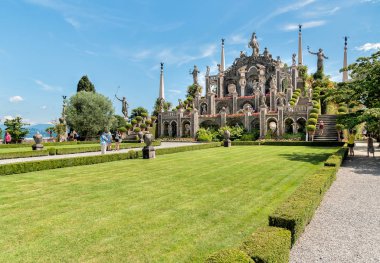 Barok Bahçe Island Bella, Lake Maggiore İtalya Borromean Adaları biridir. 