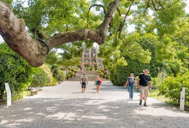 Barok Bahçe Island Bella, Lake Maggiore İtalya Borromean Adaları biridir. 