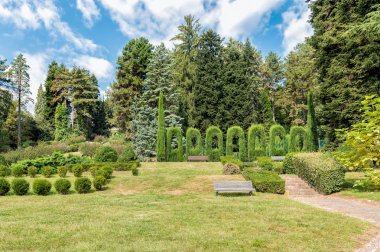Parkta Villa Toeplitz Varese, İtalya
