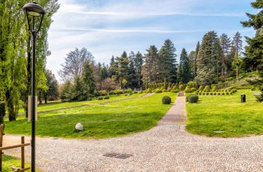 Genel parkta Villa Toeplitz Varese, İtalya