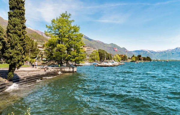 Locarno Lakeside, Ticino, Suiza — Foto de Stock