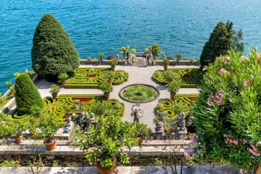 Görünüm Barok Bahçe Island Bella - Isola Bella, Verbania, İtalya