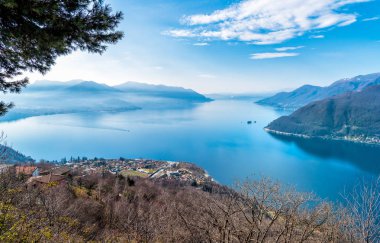 Manzara Lake Maggiore, İtalya