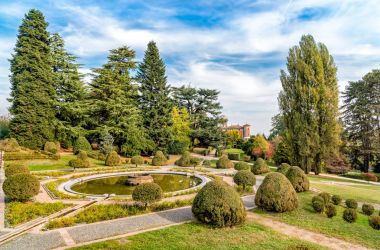 Genel parkta Villa Toeplitz Varese, İtalya