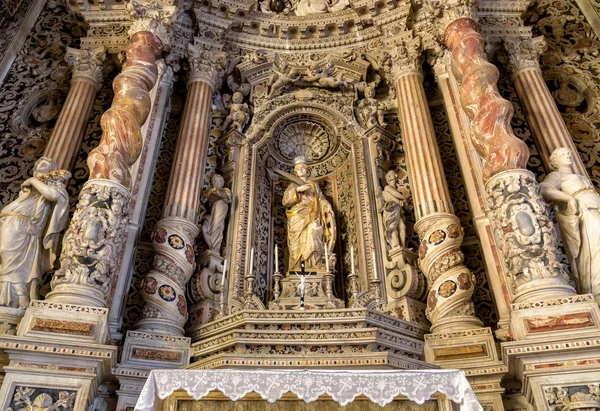 Interiéry Fresky Architektonické Detaily Kostela Santa Caterina Palermo Sicílie Itálie — Stock fotografie