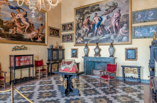 Stresa Verbania Włochy Lipiec 2016 Wnętrze Pałacu Borromeo Znajduje Się — Zdjęcie stockowe