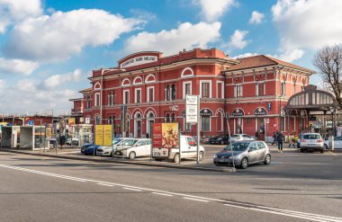 Varese, İtalya - 12 Ocak 2018: Varese Nord station şehir merkezinde üç tren istasyonları Varese İtalyan şehir biridir. 