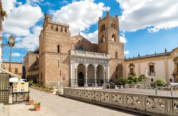 Catedral Monreale Uno Los Ejemplos Más Grandes Arquitectura Normanda Sicilia —  Fotos de Stock