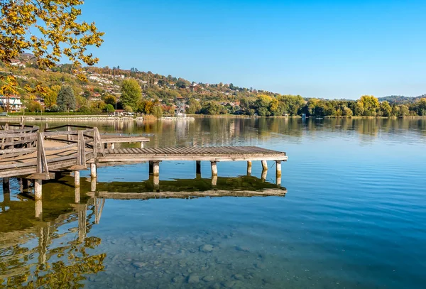 Varese Lake Görünümü Gavirate Köyden Varese Eyaletinde Talya — Stok fotoğraf