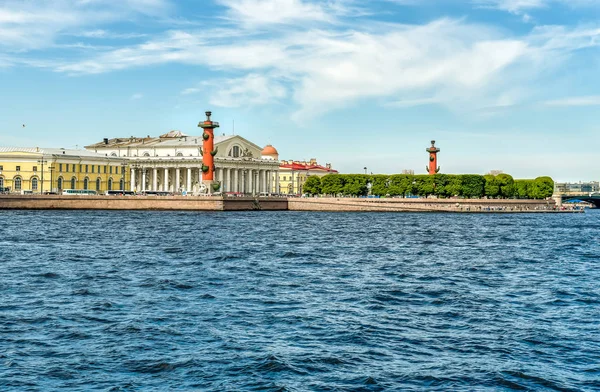 Blick Auf Die Vasilievsky Insel Vom Fluss Neva Sankt Petersburg — Stockfoto