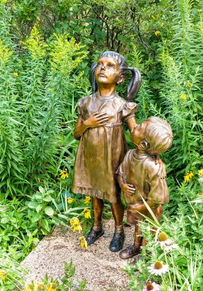 Northbrook Illinois United States August 2014 Child Size Sculpture Artist — Stock Photo, Image