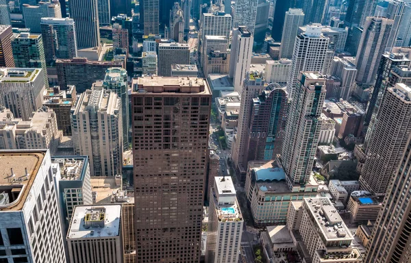 Gökdelenler John Hancock Merkezi, Illinois, ABD ile Chicago manzarası Üstten Görünüm