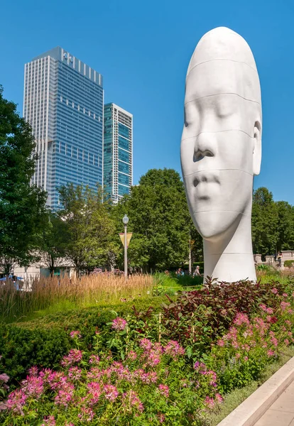 Chicago Illinois Usa August 2014 Die Awilda Größte Kopfskulptur Des — Stockfoto